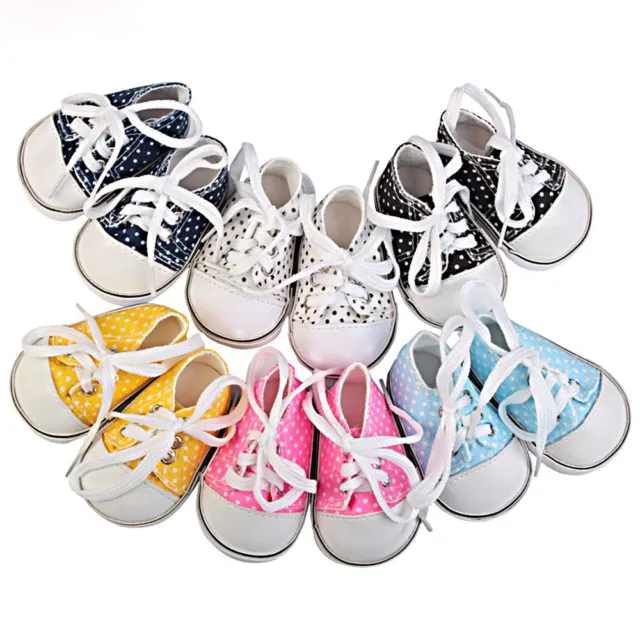 Toys Birthday Gifts Doll Shoes Wave point Shoes Canvas Shoes Doll Accessories