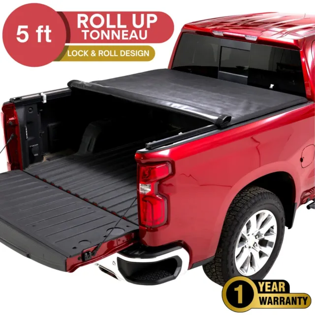 TACTIK Roll-Up Tonneau Cover 2015-2023 Chevy Colorado / GMC Canyon with 5 ft Bed