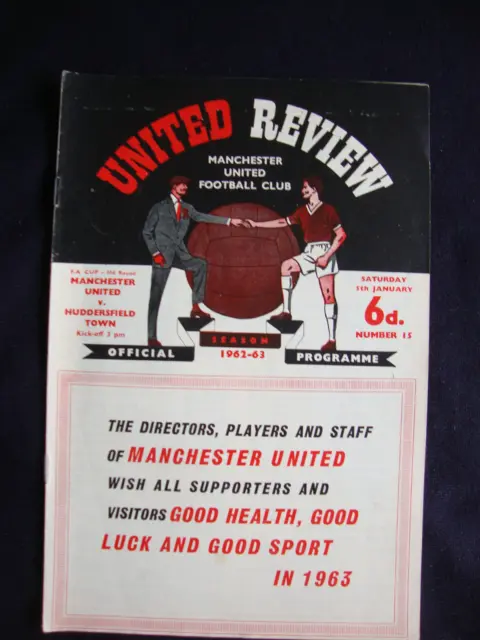 1962/3 Manchester Utd v Huddersfield Town  FA Cup 3rd Round