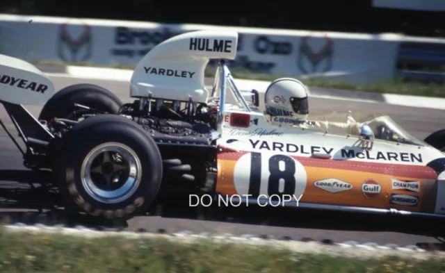 Denny Hulme Mclaren M19C Britische Gp 1972 Slide 35MM Brands Hatch Formel 1