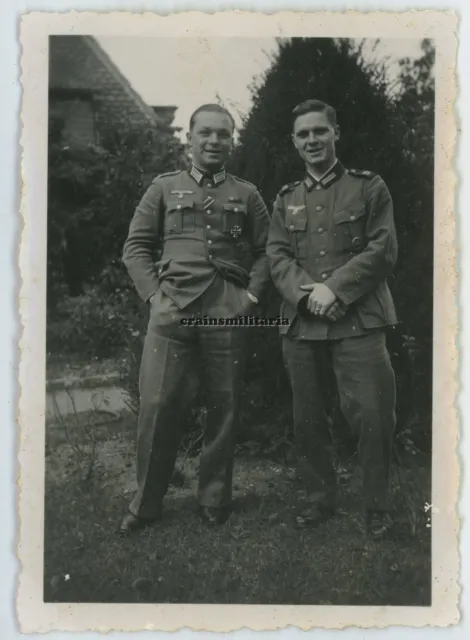 Orig. Foto Portrait Offizier Sohn General Rudolf VON BÜNAU mit Sohn - R^K Orden
