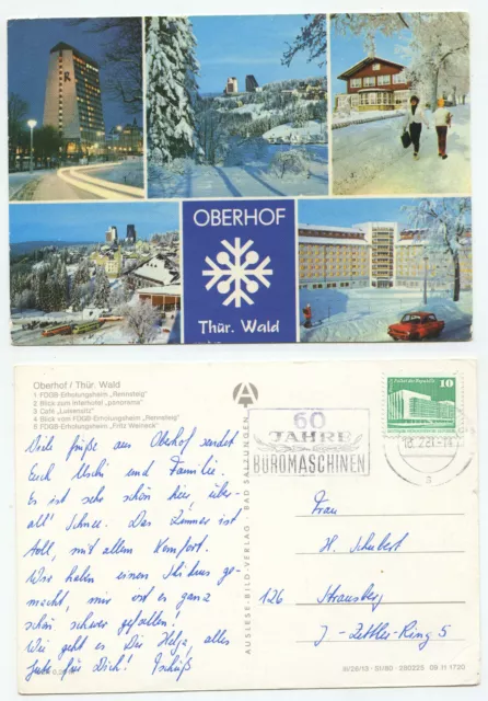 23491 - Oberhof - postcard, run 16.2.1981