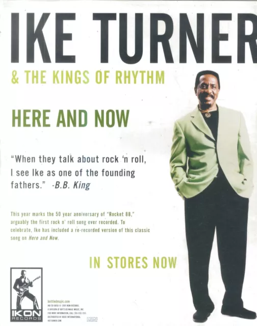 Framed Advert/Picture 13X11 Ike Turner & Kings Of Rhythm : Here And Now