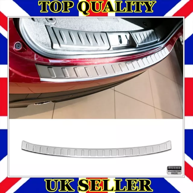 CHROME REAR BUMPER Protector BRUSHED For JAGUAR F PACE 2016