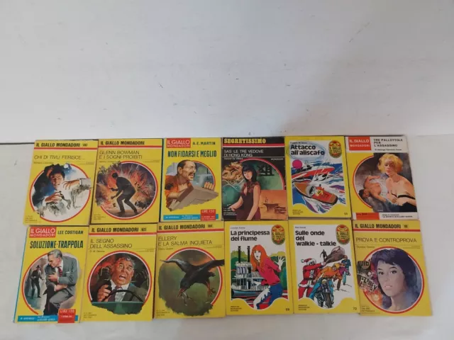 Lotto 12 fumetti gialli Mondadori ed altri