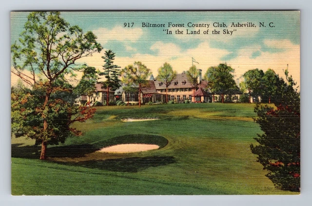 Asheville, NC-North Carolina, Biltmore Forest Country Club, Vintage Postcard