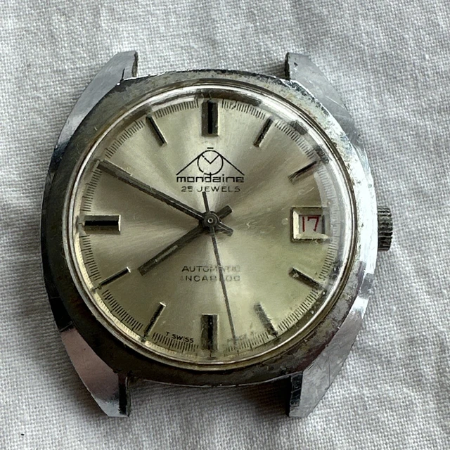 Vintage mondaine watch hotsell