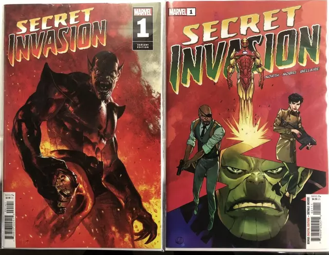 Secret Invasion #1 Marvel 2022 2-Pack Dell'otto + Main Cover