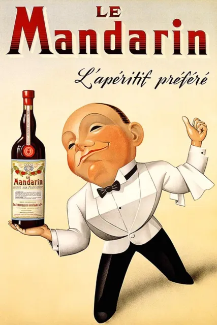 Poster Manifesto Locandina Pubblicitaria Stampa Vintage Aperitivo Drink Cocktail