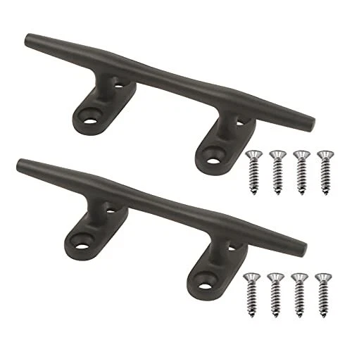 Boat Cleat Black Stainless Steel Marine Dock Cleat Deck Cleat with Screws ...