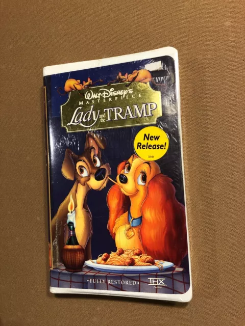 NEW Lady and the Tramp (VHS, 1998, Clam Shell) Walt Disney Masterpiece Sealed