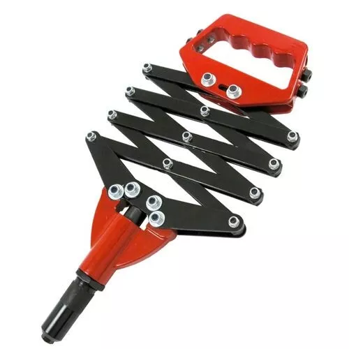 Heavy Duty Lazy Tong Extending Hand Riveter Rivet Gun Pop Riveter