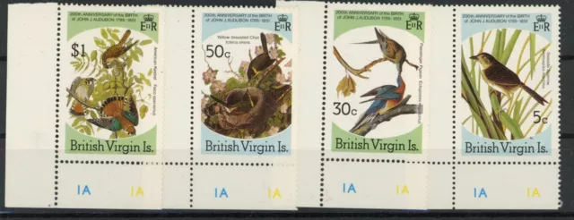 [81.621] British Virgin Isl : Birds - Good Set Very Fine MNH Stamps