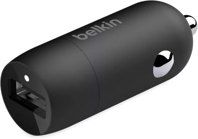 Belkin Boost charge Quick Charge 3.0 18W Single Port USB-A Black Car Charger