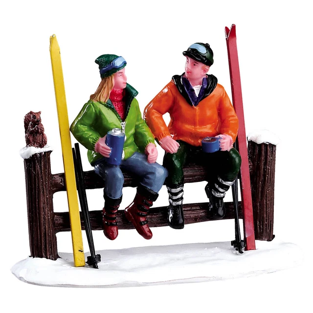 Lemax 2013 Cross Country Coffee Break Vail Village #32134 Resting Wooden Fence