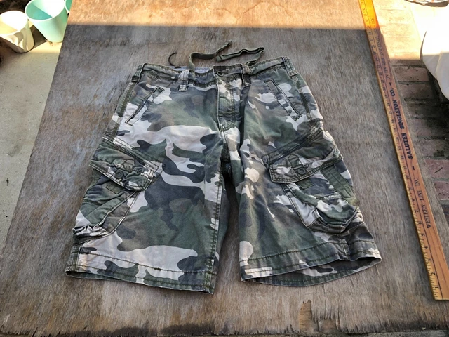 Vintage Y2K Jet Lag Cargo Cam Shorts Size 32  32x11