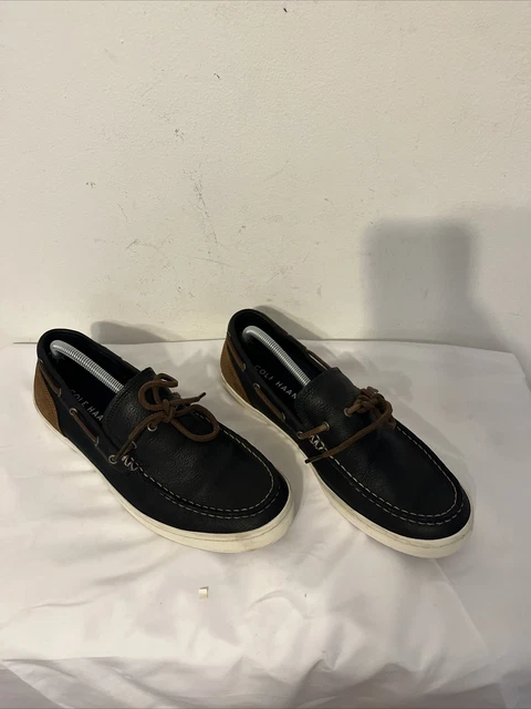MENS COLE HAAN Country 2-Tone Leather Kilt Tassel Loafers  display picture 2
