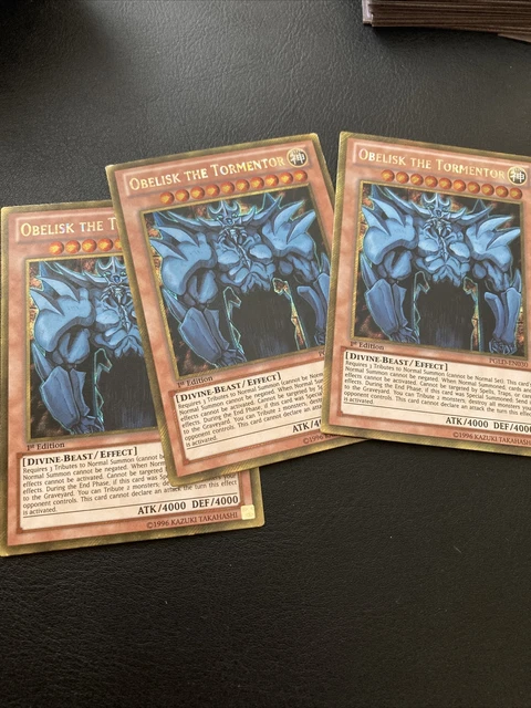 Yugioh! Obelisk the Tormentor - PGLD-EN030 - Gold Secret Rare 1st Edition NM  x1