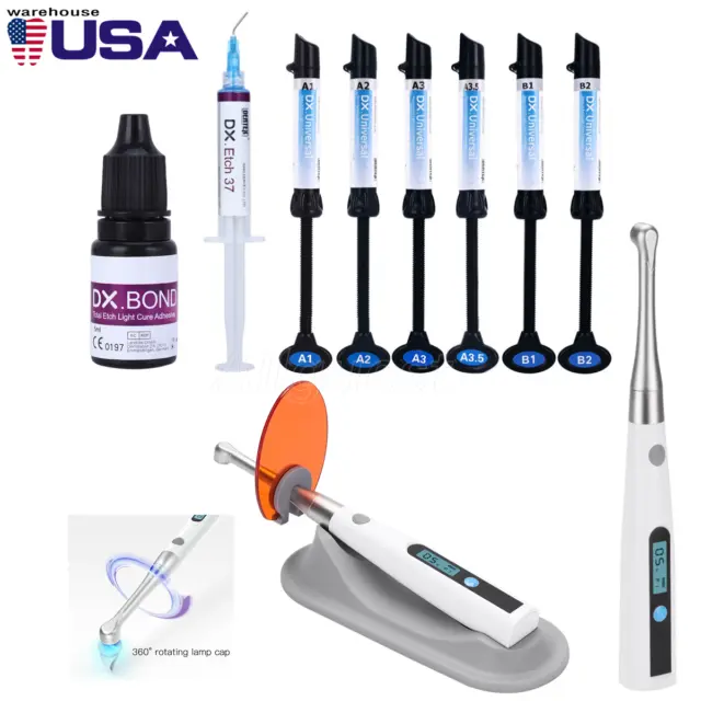 Dental Light Cure Acid Etching Gel/Bonding Adhesive/Composite Resin Curing Light