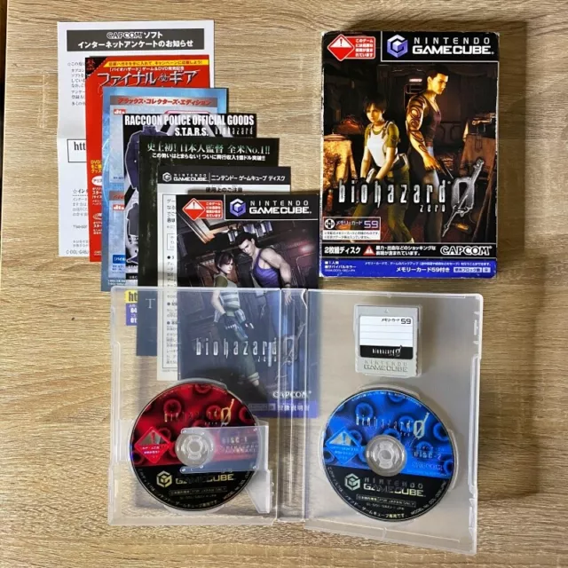 Biohazard Zero 0 Memory Card Resident Evil Nintendo Game Cube GC Video Game JP