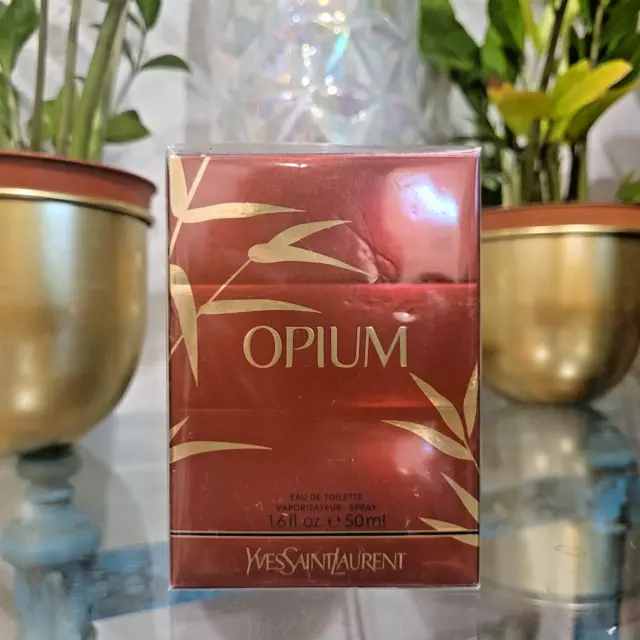 OPIUM Yves Saint Laurent Eau De Toilette Spray Perfum 1.6 oz NEW SEALED YSL NIB