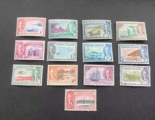 Cayman Islands 1950 George VI SG 135 to SG147 full set of MM Stamps