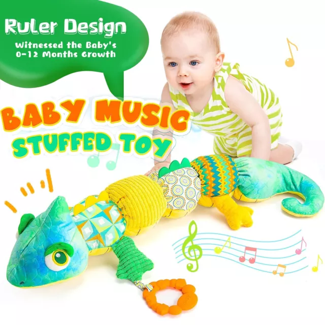 Baby Musical Spielzeug Kuscheltier Chamäleon Spielzeug Jungen Mädchen Geschenke