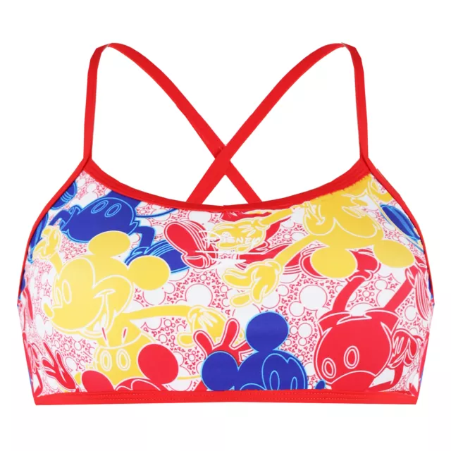Speedo All Over Print Disney Mickey Mouse Junior Two Pieces Swimsuit 8 08111C820