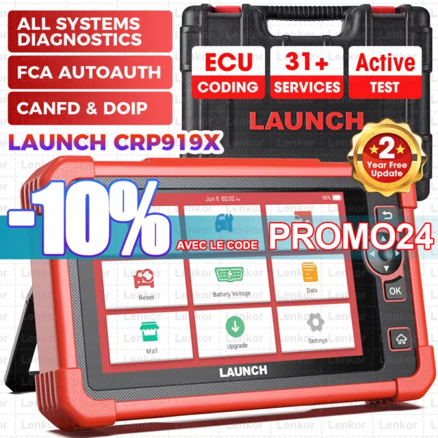 LAUNCH X431 CRP919X CRP919E scanners OBD Codage ECU Systèmes Complète FR