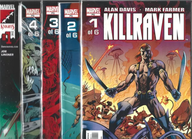 Killraven Near Set / Lot Of 5 - #1 #2 #3 #4+ 1-Shot #1 (Vf/Nm) Marvel Comics
