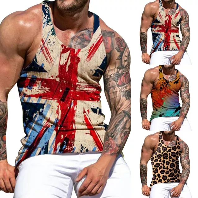 Men's Stringer Muscle Bodybuilding Shirt Tank Top Gym Singlet Fitness Sport Vest