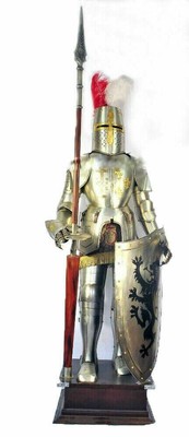 Combat Noël Knight Médiévale Suit De Armor Templier Combat Complet Corps Armure S 