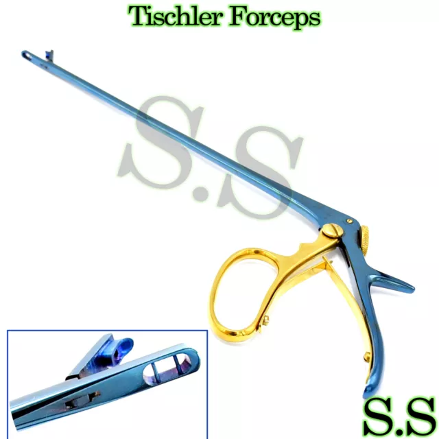 Titanium Blue Heavy Grip Tischler Biopsy Forceps 10" DS-1307