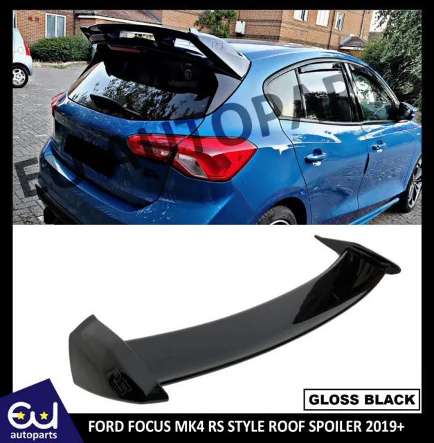 FORD FOCUS 'RS Style' Look ST MK4 MK4.5 Gloss Black Boot Roof Spoiler 2019+  £137.61 - PicClick UK