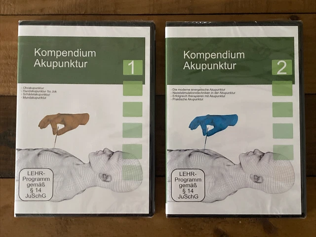 NEU & OVP, DVDs Lehrfilme Kompendium Akupunktur 1 & 2, Ohrakupunktur und mehr