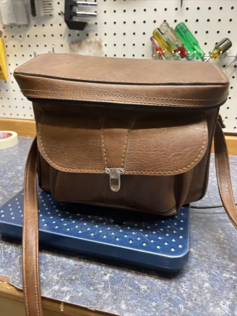 Brown Camera Bag With Strap