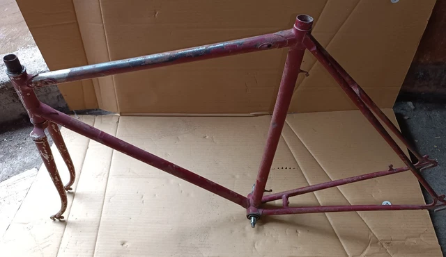 Telaio bici uomo sport d'epoca marcato BIANCHI taglia 54, in