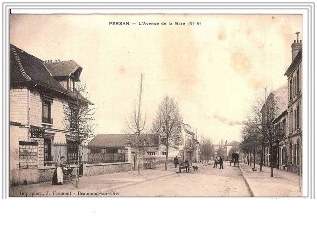 95.PERSAN.L'AVENUE DE LA GARE (n°6).