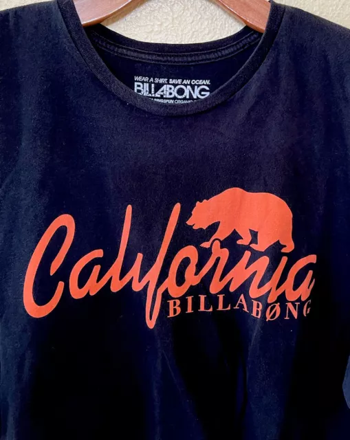 Billabong California Bear Republic Men’s Black T Shirt Size 2XL XXL