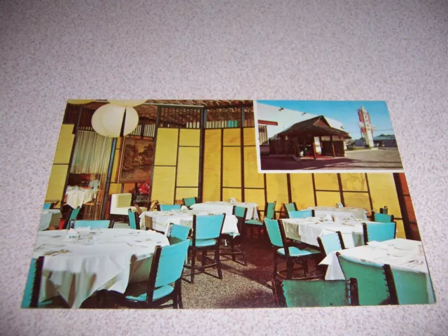 1960s INTERIOR, TAI SHAN, CHINESE RESTAURANT, SAN ANTONIO, TEXAS VTG POSTCARD