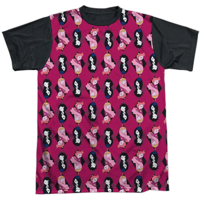 Adventure Time Allover Diamonds Adult Costume T Shirt (Black Back), S-3XL