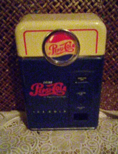 Ppepsi Cola Bank 1996 Vending Machine Vintage Mint Condition Ships 1St Class