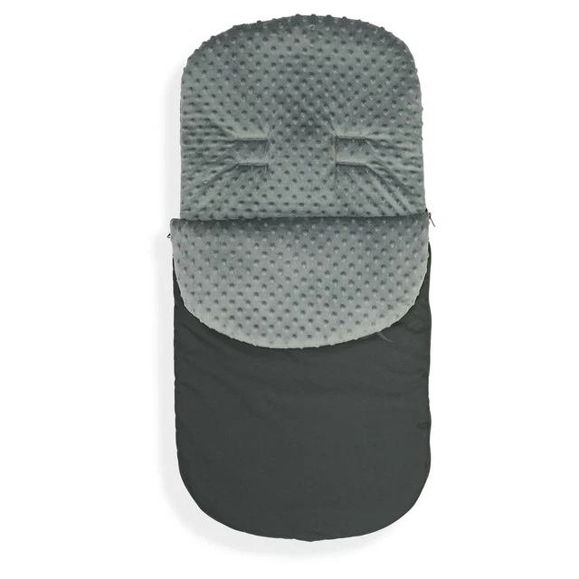 FOOTMUFF LINING PUSHCHAIR BUGGY STROLLER BABY COSY TOES 90cm Black / charcoal