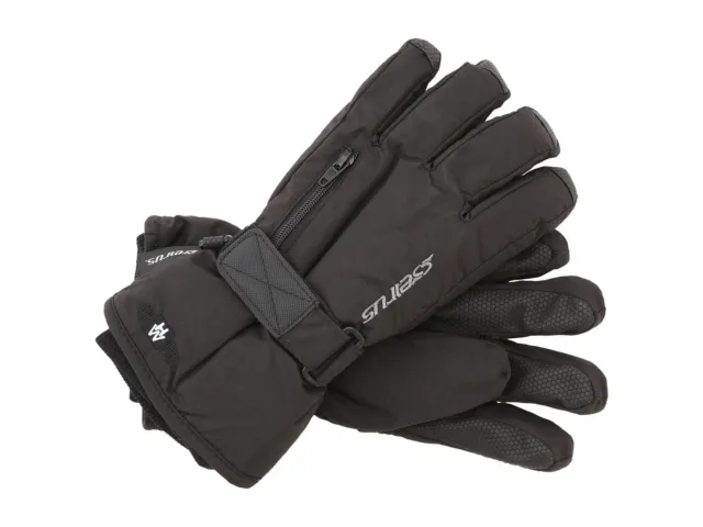 Seirus 168165 Kids Heatwave Cold Weather Waterproof Gloves Black Size Medium
