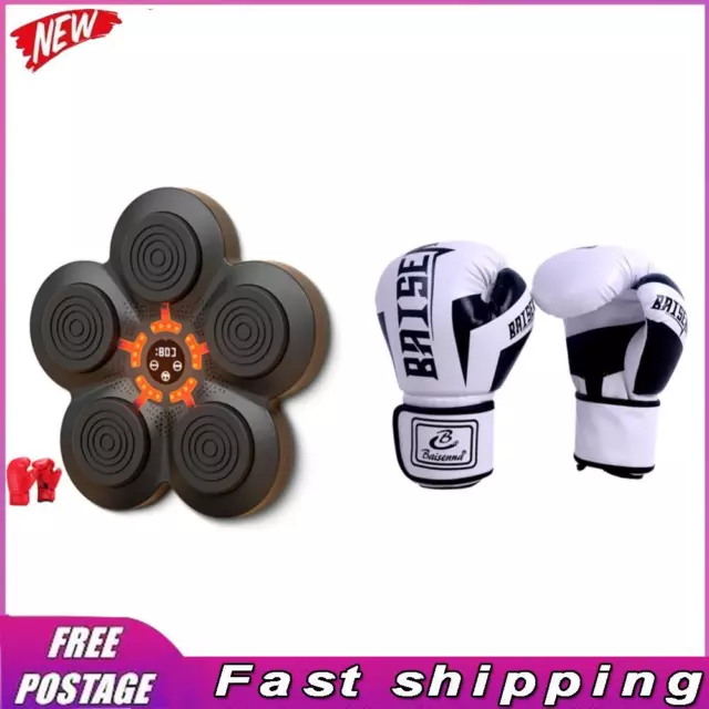 Music Boxing Device BT Link Boxing Target Training Device (with Kids Gloves)