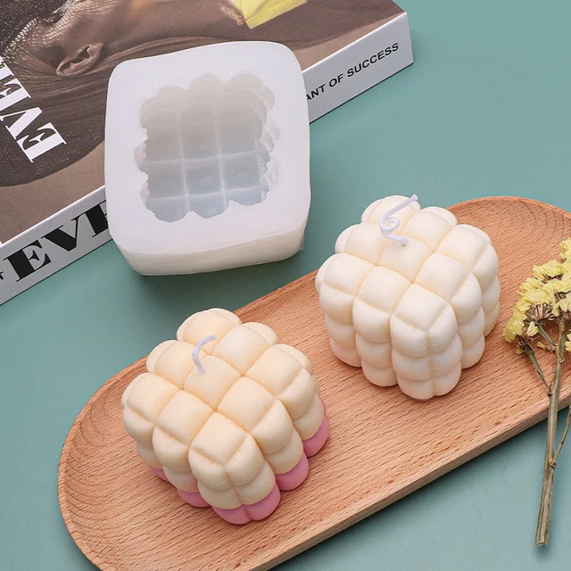 Sofá 3D Velas Silicona Molde Velas Geométricas Hinchadas Cubo de Rubik Cand