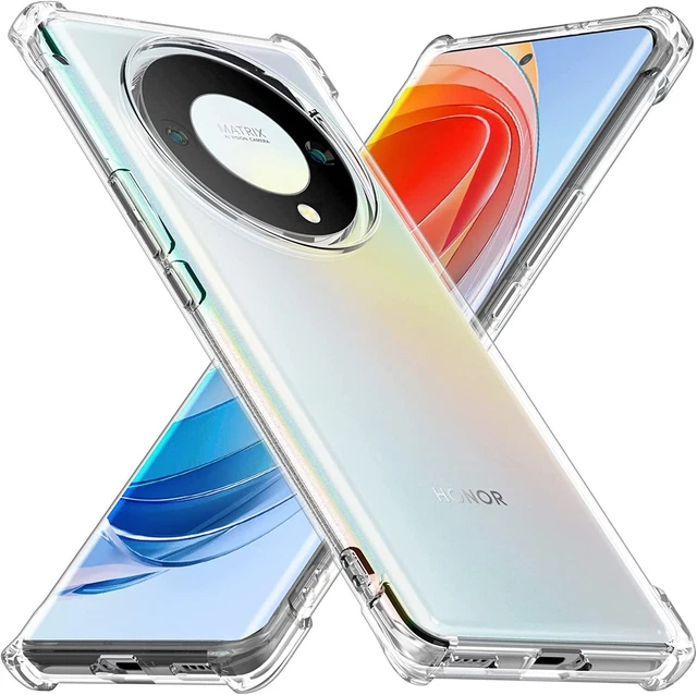 Coque Silicone Renforcée + Verre Trempé Pour Honor Magic 5 Lite - Pack Transparent, Protection Complète