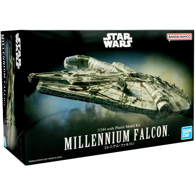 BANDAI STAR WARS Millennium Falcon Space Ship Model Kit 01211 Scale 1/