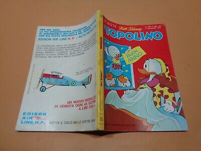 Topolino N° 788 Originale Mondadori Disney Mb/Ottimo 1970 Bollini+Calendario