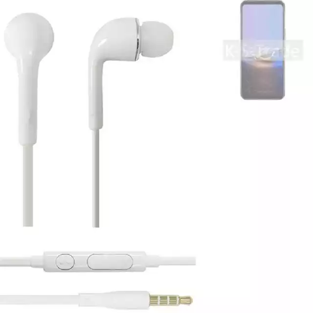 Auricolari per Asus ROG Phone 6D Ultimate headset cuffia bianco